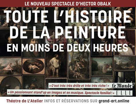 Toute L'histoire De La Peinture Theatre De L'atelier - Toute l'histoire de la peinture en moins de deux heures, Hector Obalk